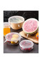 6-Piece Silicone Stretch Cover Set Washable, Microwave Oven Suitable, Non-Breathable
