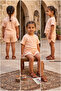 Girl's Shorts Set Crinkle Fabric