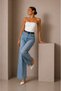Women's Strapless Collar Cotton Flexible Snap Fastener Bodysuit White - 4