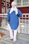 Indigo Buttoned Modal Shirt with Stone Detail - 5