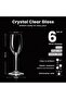 Champagne Glass Set of 6, 190ml/6.5 Oz champagne glasses, Luxury wine glasses for picnic, Crystal Clear, Dishwasher Safe Wine Glass for Anniversary Wine glass Gift Set Made in china - 3