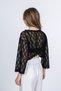Women's Summer Black Aviana Modern Tulle Blouse Stylish Casual 70083 - 4
