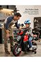 12V Kids Ride-On Motorcycle Electric Bike RED with Training Wheels, LED Lights, Bluetooth, Dual Motors & Hand Accelerator - 2