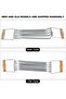 Spring Chest Expander, Maximum Flexion Chest Shoulder Arm Training, Hand Grip Exercise Equipment with Wooden Handle & Removable Spring, Noiseless Fitness Tool - 7