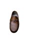Men's Faux Suede Leather Buckle Ballerinas - 5