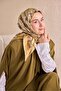وشاح تيفيل الحريري 11527 - 09 نمط باتيك الخردلي - 4