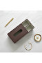 Premium Leather-Look Tissue Box with Organizer Compartments | Brown & Grey | 29×13×10 cm - 3