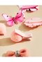 Girls Assorted Butterfly Hair Clip 8 Piece Set - 4