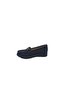 434 Women's Black Stone Buckle Wedge Heel Shoes - 3