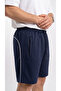 Men's Navy Blue Sports Shorts with Back Zipper Detail, Breathable, Sweat-Absorbent, Quick-Drying, Flexible, Air-Permeable Fabric - 7