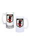 Japan National Team Beer Cup with Handle, Frosted or Transparent Options 0125