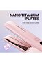 Steam Hair Straightener, Steam Sesh, 1.38'' Nano Titanium Flat Iron with Detachable Comb, Sakura Pink - 4