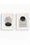 White Wooden Framed 2 Piece Set Painting Huhu138
