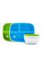Splash Toddler 9 Piece Dining Set Kids Divider Plates | Cups| Bowls - 5