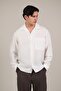 Oversize Lyocell Fabric Loose Cut Summer Shirt with Pockets - 4
