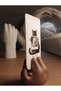2-Piece Hand-Painted Cat Figurine Photo and Note Holder Desktop Decorative Stand Gift for Cat Lovers / Brown - White - 7