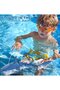 Remote Control Shark Toy with Double Power Propeller, 2.4GHz Water Spray & LED Light, 1:18 Scale RC Fish, Blue and White - 5