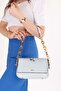 Women's Double Compartment Hand and Shoulder Bag Ald.1153 Blue - 3