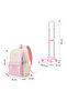 16.5” School Backpack w/ 4-Wheel Trolley–Lightweight Laptop School Bag Set, Blush Rush Pink - 8