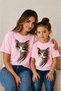 Mother Child Oversize T-Shirt Combination Twin T-Shirt 100% Cotton Comfortable Fit (Sold as a Single Item)