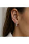 Kpe-2031 Silver Square Shape Zircon Stone Xuping Earrings - 2
