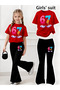Girl's Spanish Style Leggings and T-Shirt Set