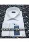 Battal Cream Collar with Buttons at the Bottom Men's Shirt with Pockets and Lycra, Loose Fit Structure. - 2