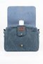 Canvas Shoulder Bag Navy Blue Unisex Laptop and Tablet Compatible Vintage 35X24X7 cm - 6
