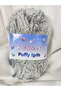 Puffy Sparkle Silver Hand Knitting Yarn 100Gr. 100 Meters. (1 Piece) - Color: 1709