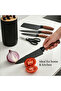 Professional Kitchen Knife Set with Countertop Stand, Ergonomic Patterned-Grip Handles, Includes Scissors, Ideal for Home Cooking, Meal Prep, and Kitchen Organization - 5