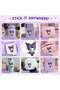 Kuromi My Melody Hello Kitty Gift Set for Girls – 1500PCS Cute Stickers Pack with 3 Keychains & Shopping Tote Bag, Kawaii Birthday Party Favors, School Supplies, Laptop Water Bottle Decoration Set - 3