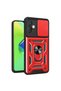 Infinix Hot 30 4g Compatible Case with Lens Ring Silicone - Red - 4