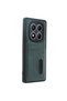 Xiaomi Redmi Note 14 Pro 5g Compatible Case Sara Leather Case with Business Card Holder - Dark Green - 5