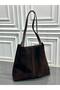 Genuine Suede Leather Women's Shoulder Bag - 2