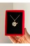 Gold Dragonfly Necklace - Chain Necklace with Stone Star Detail - 3