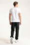 Men's Black Cargo Pocket Parachute Fabric Elastic Waist Loose Fit Jogger Pants - 3