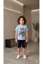 Boy's Summer Shorts Set T-Shirt Shorts Cotton Casual Comfortable Combination 3-4-5-6 Years Old - 5