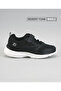 Panelled Hook & Loop Closure Memory Foam Shoes - Black
