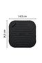 Black Square Sink Drain Anti-Odor Silicone Mat – Sink Strainer and Pest Blocker (4457) - 5