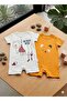Children's Summer Jumpsuit Set of 2 Short Sleeve Cotton - 2