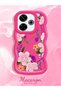 Redmi 13 Compatible Case Camera Protector Red Silicone Couple Phone Case Floral Pattern - 2