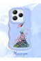 Infinix Hot 40 Compatible Case Camera Protector Blue Silicone Couple Phone Case Girl Pattern - 2