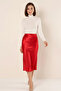 Women's Turtleneck Knitwear White Sweater - 3