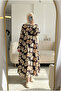 Women's Sea Star Chiffon Thin Buttoned Hijab Shirt Dress (Without Lining) - 3