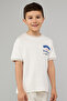 Embroidered T-Shirt with Crew Neck and Short Sleeves - 4