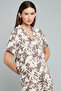 Floral Print Shirt with Lapel Collar and Short Sleeves - 3