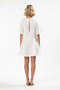Women's Muslin Woven Crew Neck Short Sleeve A-Line Mini Dress %100 Cotton Flounced Daily Casual - 5