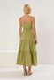 Women's Maxi Dress Thin Straps Square Neckline Open Waist Flounces Terrycotton Woven Comfortable Casual Modern - 5