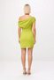 Women's Asymmetrical Shoulder Chiffon Mini Dress Single Sleeve Short Sleeve A-Line Cut Summer Woven Daily Casual Chic - 5