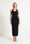 Women's Pool Collar Sleeveless Bodycon Midi Dress %96 Polyester Elastane Unlined Plain Pattern Daily Casual - 4